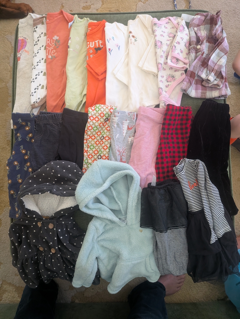 Baby Girl Size 9 Months Bundle Fall/Winter Brands Include Carter's Group 20 Item